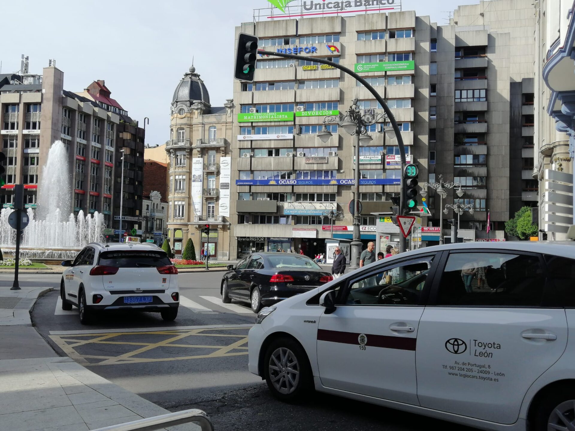 Plaza de Santo Domingo en León.