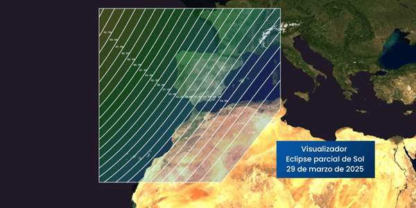 Visualizador del eclipse parcial del 29 de marzo. / INSTITUTO GEOGRÁFICO NACIONAL