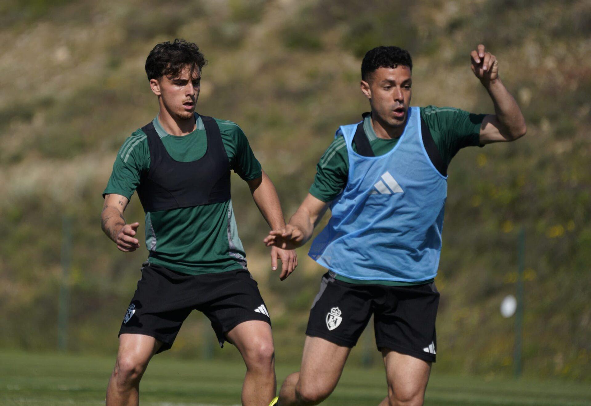 Entrenamiento de la Ponferradina antes del choque con el Zamora. / SDPonferradina