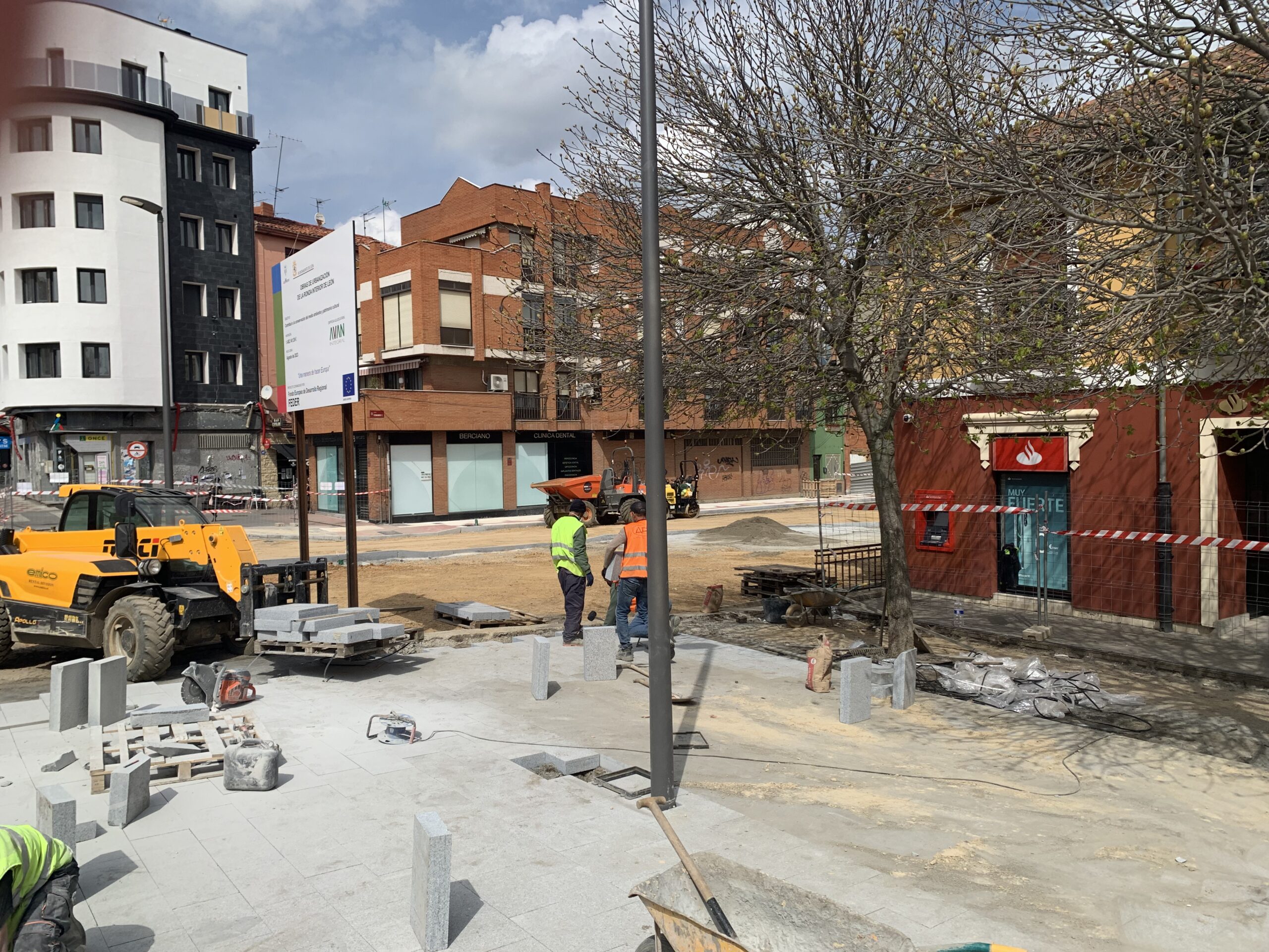Obras de la Ronda Interior de León. / LEON24HORAS