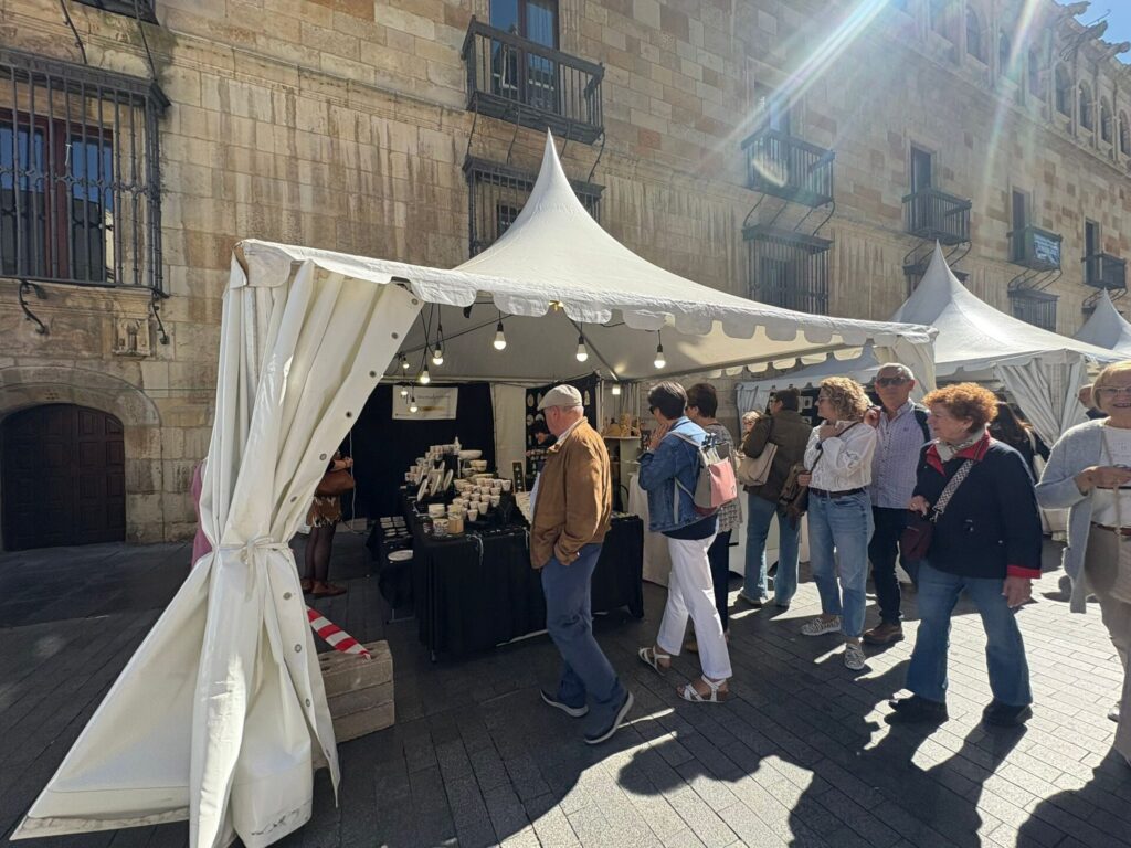 La 45ª Feria de la Cerámica y Alfarería de León en la plaza de San Marcelo, junto a la Casa Botines. | León24horas