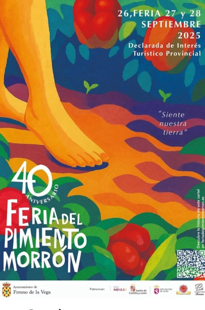 Cartel 40 feria del pimiento morron.
